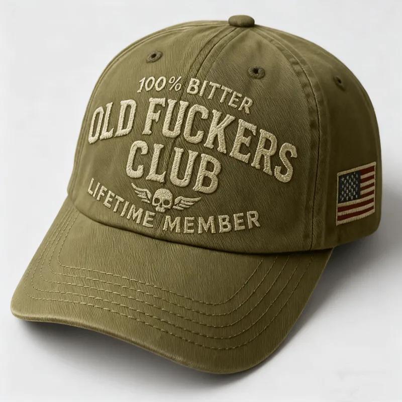 100% Bitter Old F*ckers Club Life Time Member Hat