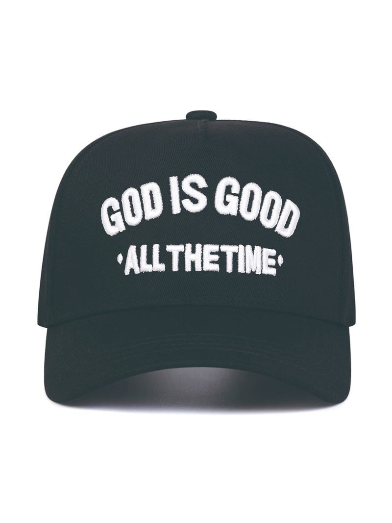 GOD IS GOOD ALL THE TIME Embroidered Trucker Hat