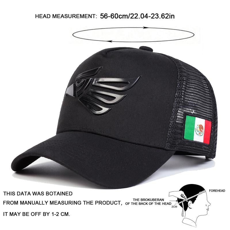 Unisex Mexican Eagle Label Baseball Net Caps