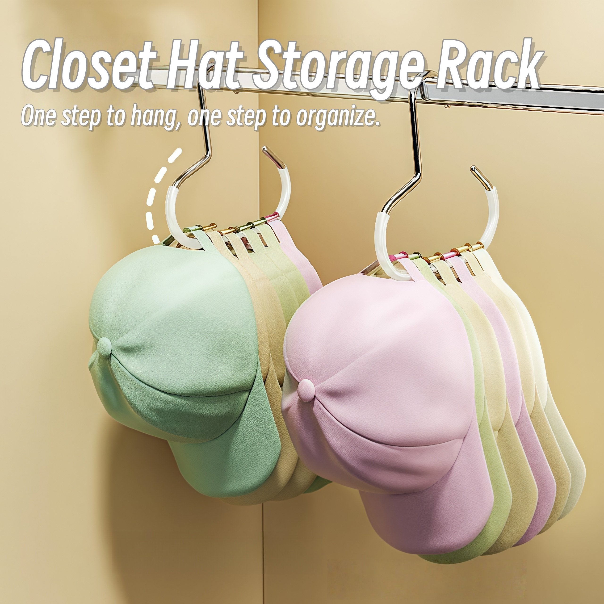 Hanging Hat Organizer Rack