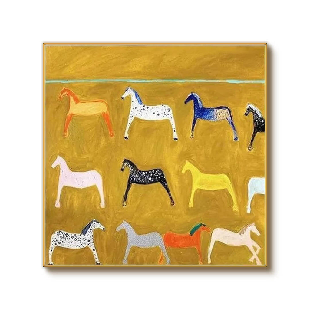 Equine Souls in Abstract Reverie