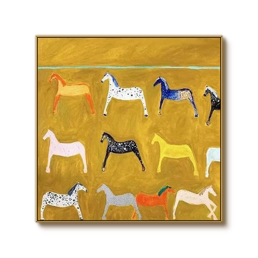 Equine Souls in Abstract Reverie