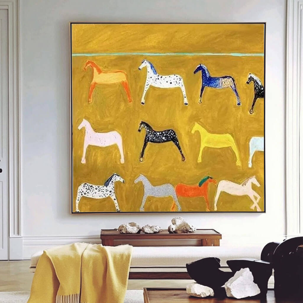 Equine Souls in Abstract Reverie