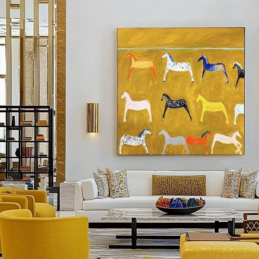 Equine Souls in Abstract Reverie