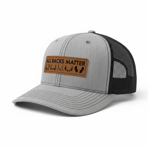 All Racks Matter Leather Patch Trucker Hat
